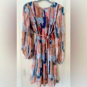 Long sleeve flowy tie dress. Size Small (runs big)